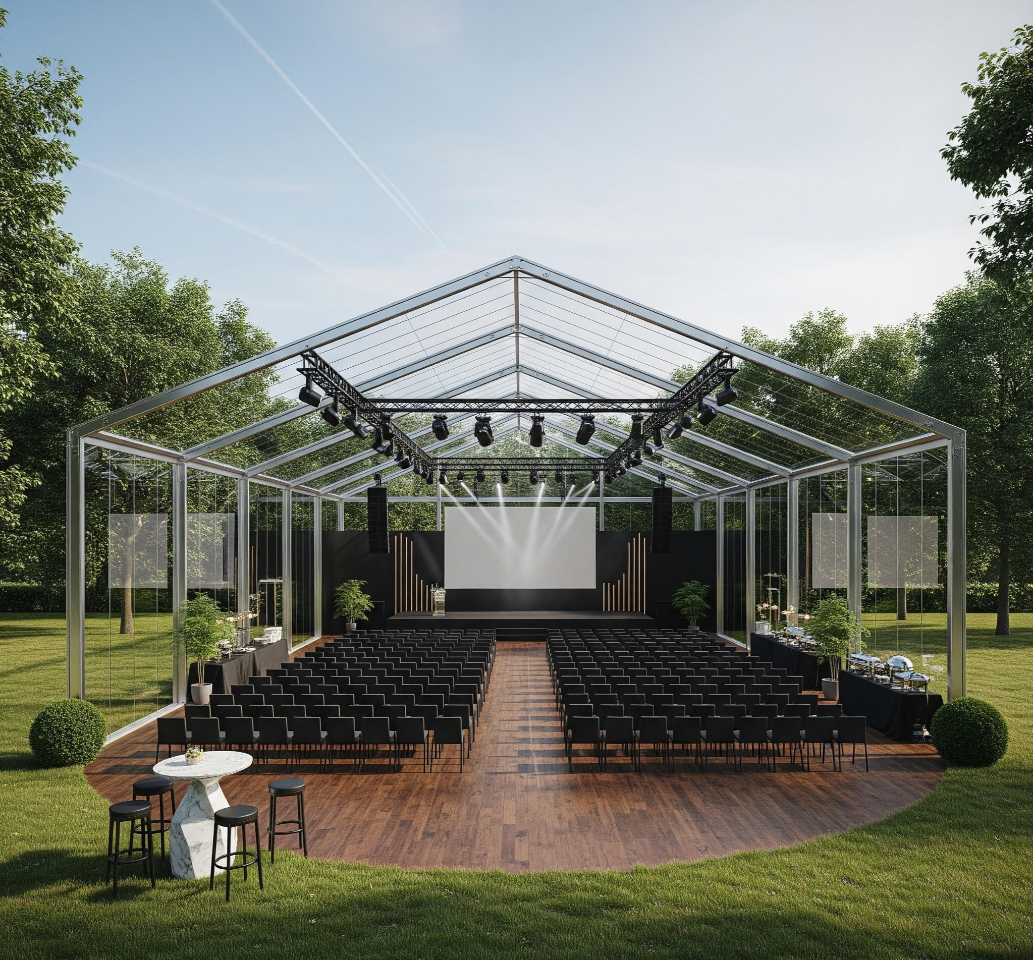 Anticiper l’événement grâce à la scénographie et la 3D Modélisation 3D d’un événement professionnel conçu par Épicentre